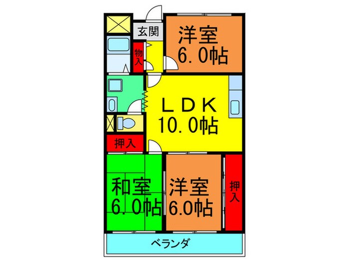 シャルム国松の物件間取画像