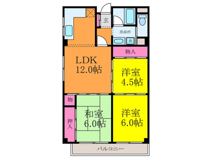 久富マンションの物件間取画像