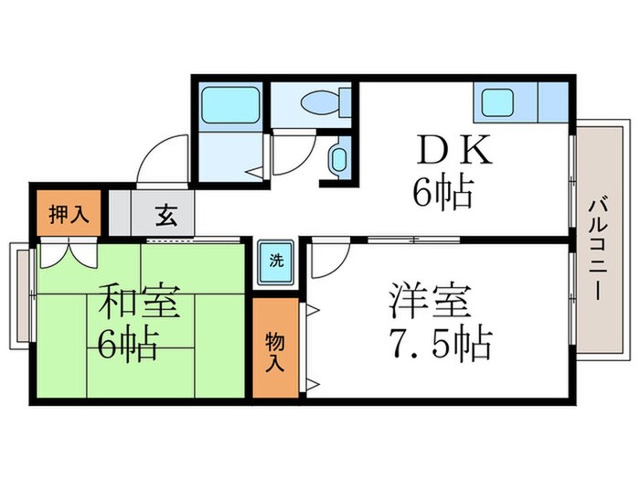 サンビエール桂坂の物件間取画像