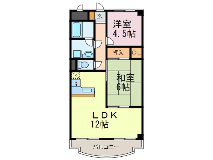 シャロームＰＡＲＴⅡの物件間取画像