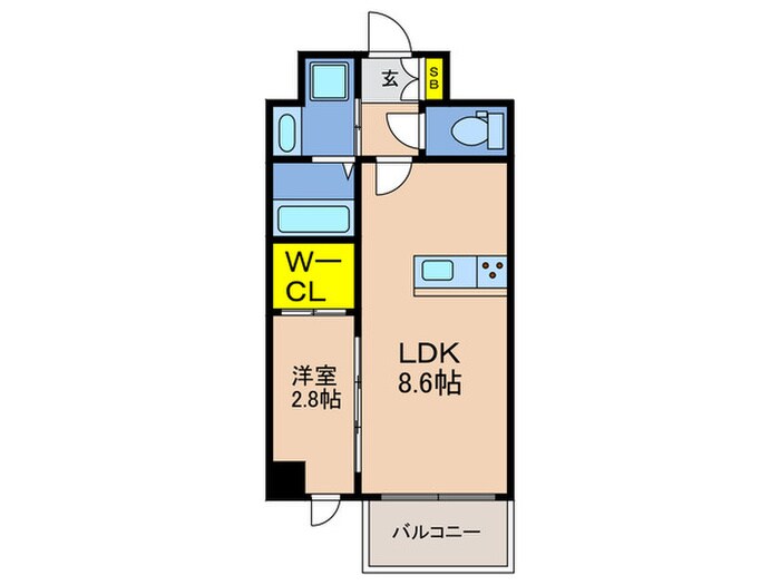 ソルテラスKOBE湊町の物件間取画像