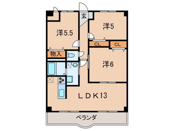 福々邸壱番館の物件間取画像