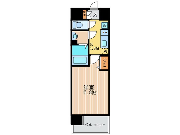 プレサンス京都二条京華(304)の物件間取画像