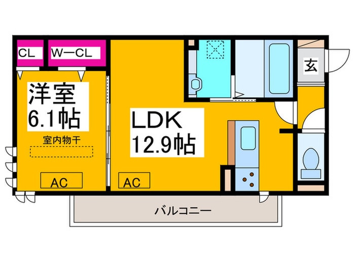 グリシーナの物件間取画像