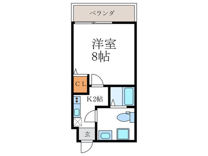 フラッティ千本寺之内北の物件間取画像