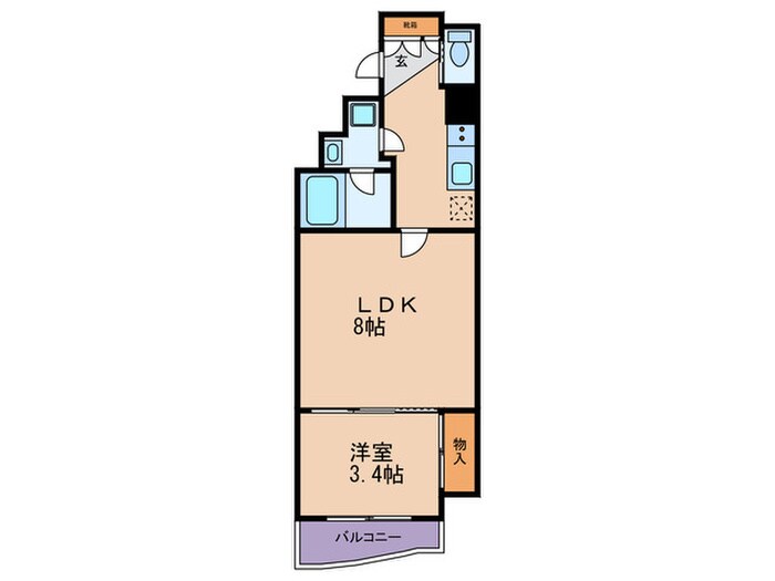 ＡＰＲＩＬＥ南森町の物件間取画像