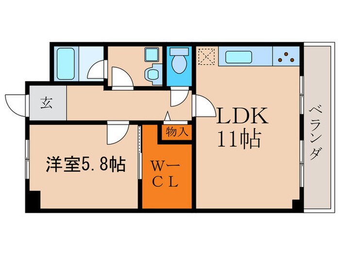 大丸ソイビルの物件間取画像