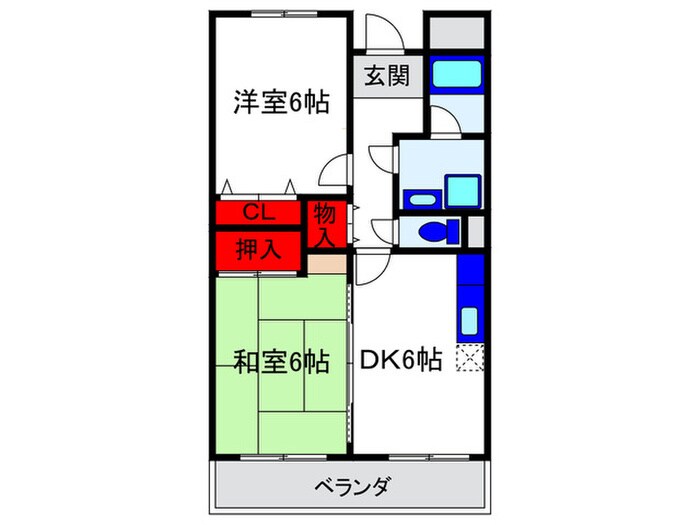 ロ－レル蛍池の物件間取画像