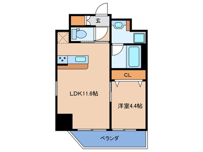 プレジオ都島本通の物件間取画像