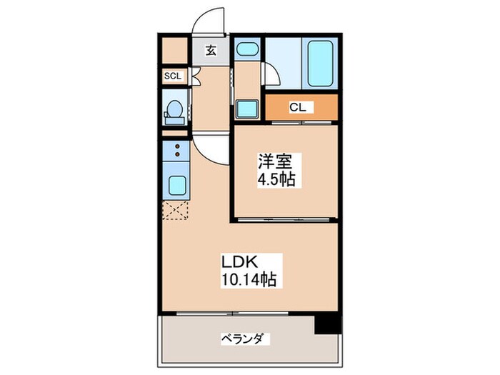 プレジオ阿波座の物件間取画像