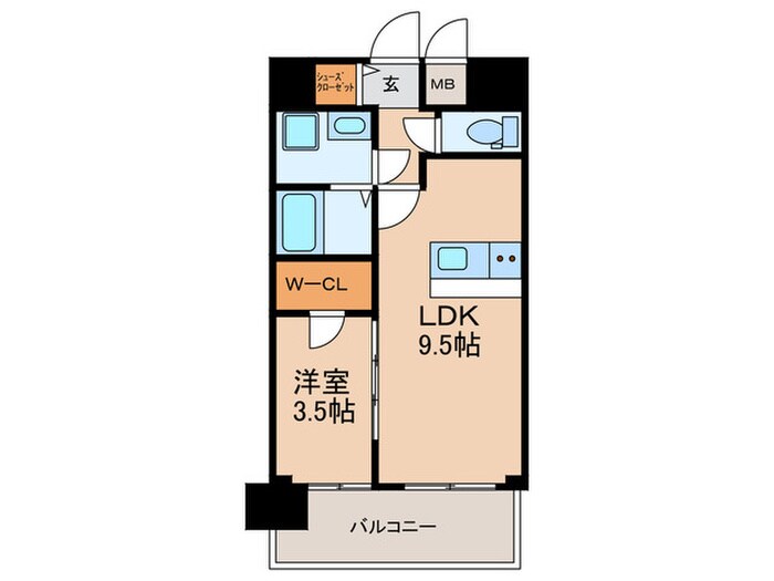プレサンス長田レジェール(1004)の物件間取画像