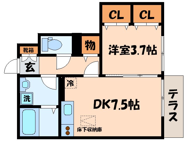 サ－キディットの物件間取画像