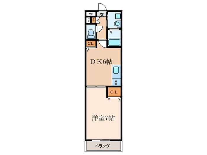 グランシャリオ塚口の物件間取画像