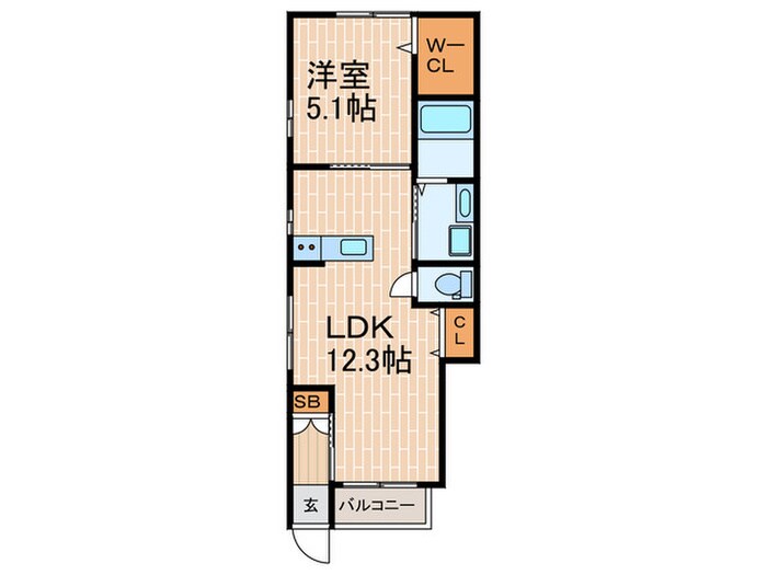 NET-K垂水の物件間取画像