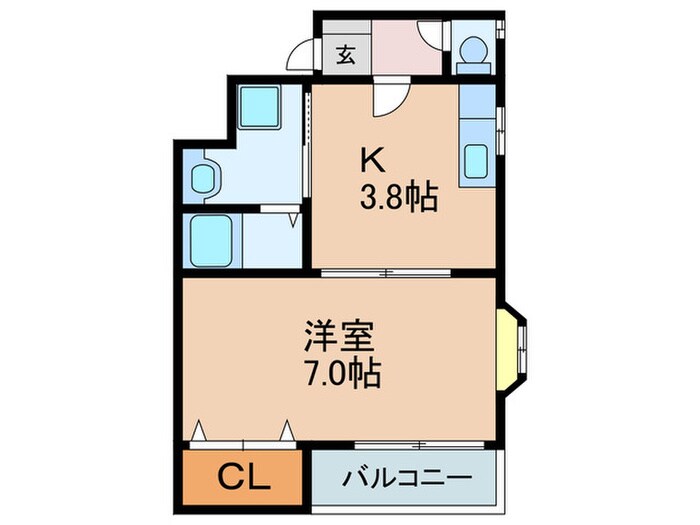 ＰＡＬ ＣＯＵＲＴ片鉾本町の物件間取画像