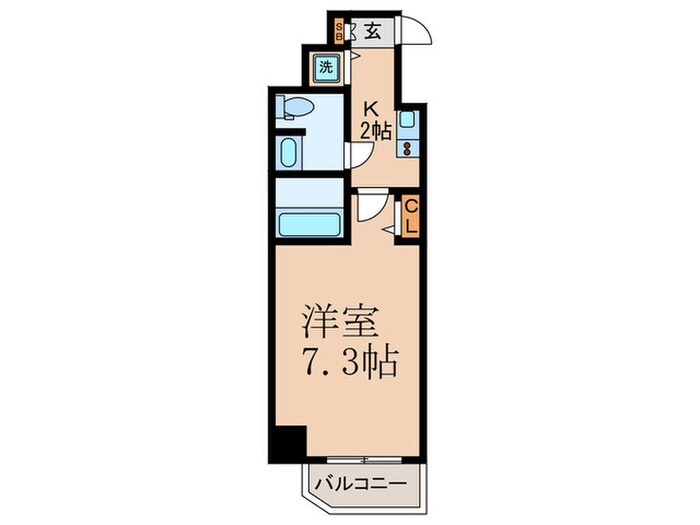 プレサンス梅田東ベータ(1301)の物件間取画像