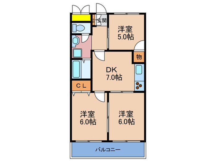 ドムール北梅田の物件間取画像