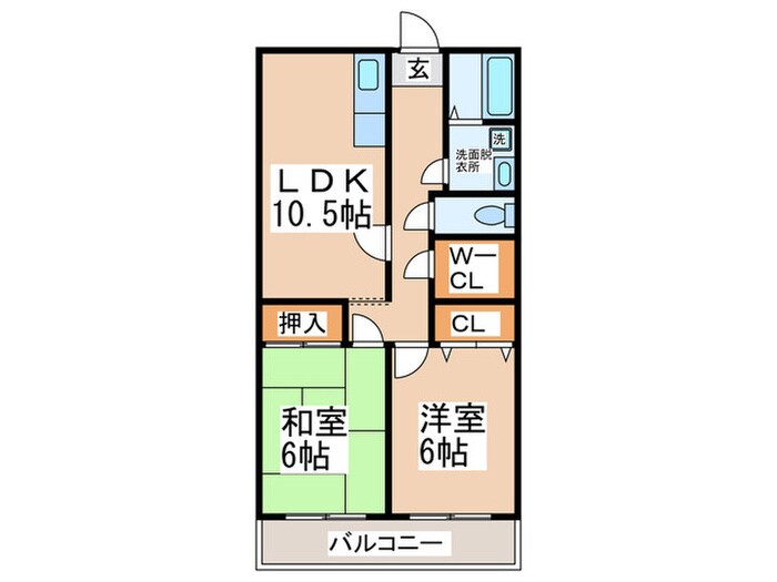 グリ－ンコ－ト川西の物件間取画像