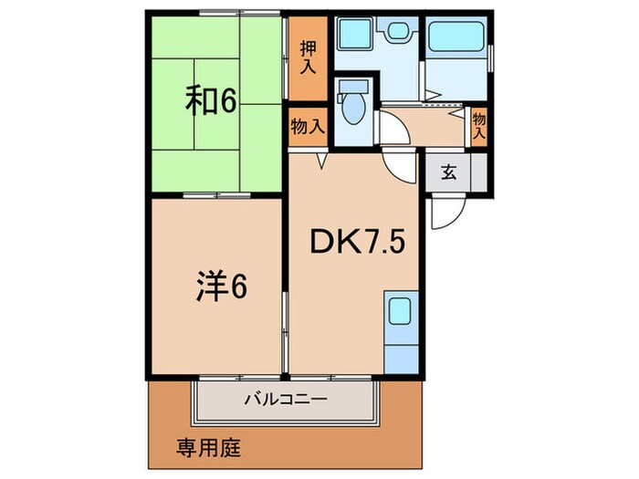 クレール野口の物件間取画像