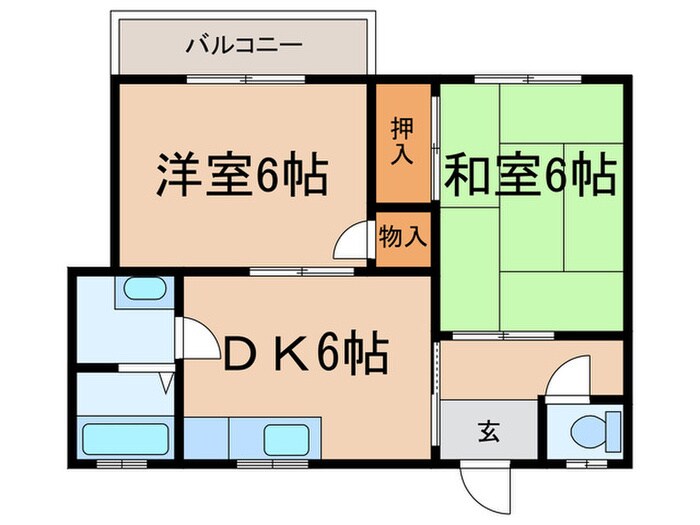 フラット松江の物件間取画像