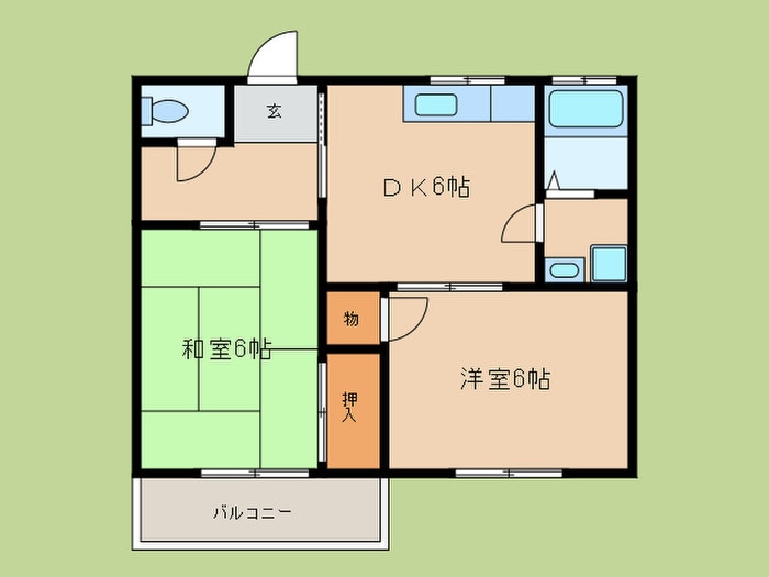 フラット松江の物件間取画像