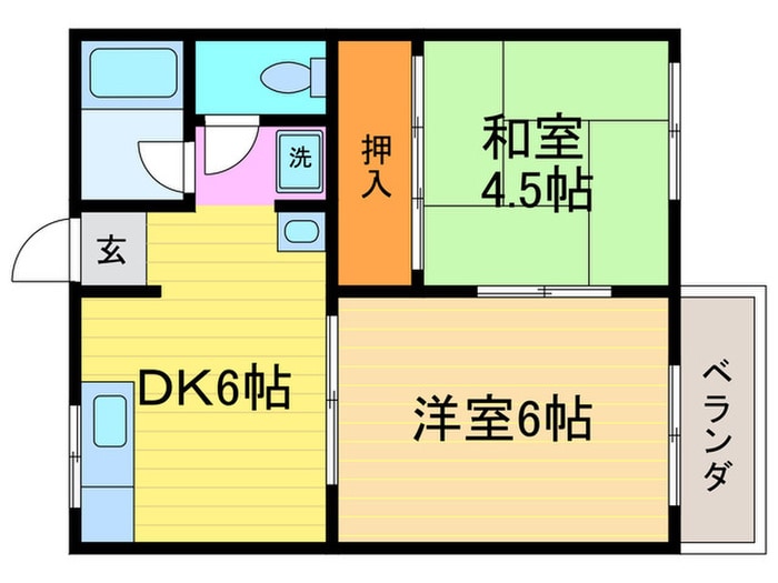 スイートム中村の物件間取画像