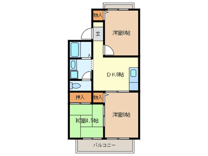 サングレースの物件間取画像