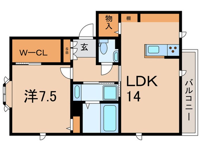 DAIKENN武庫之荘ⅡｳﾞｪｽﾄＧの物件間取画像