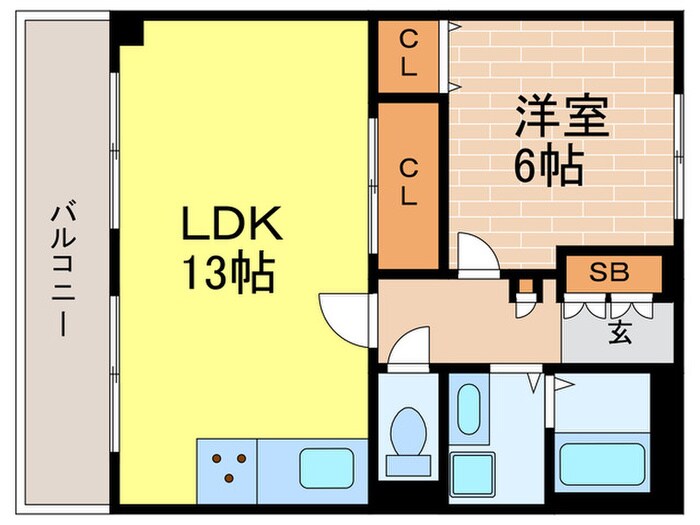 ラポルテ北館(601)の物件間取画像