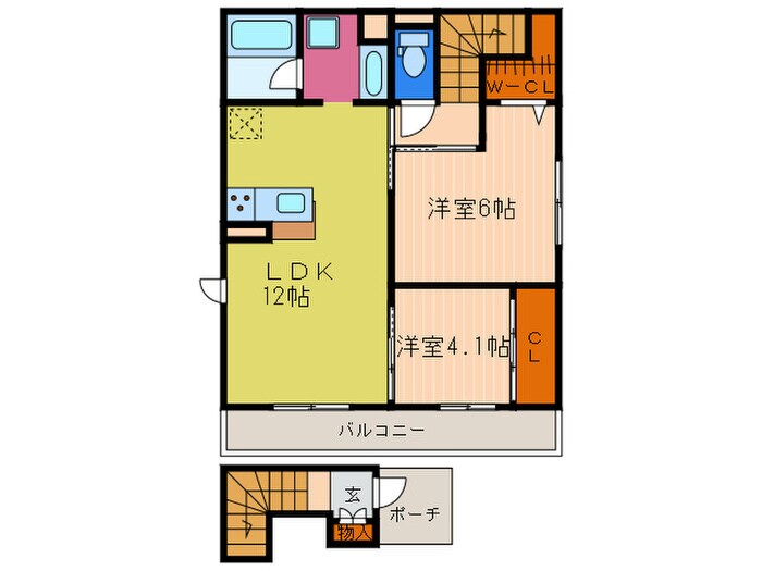 グレイスコート長谷の物件間取画像