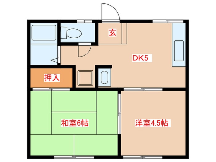 メゾン東須磨の物件間取画像