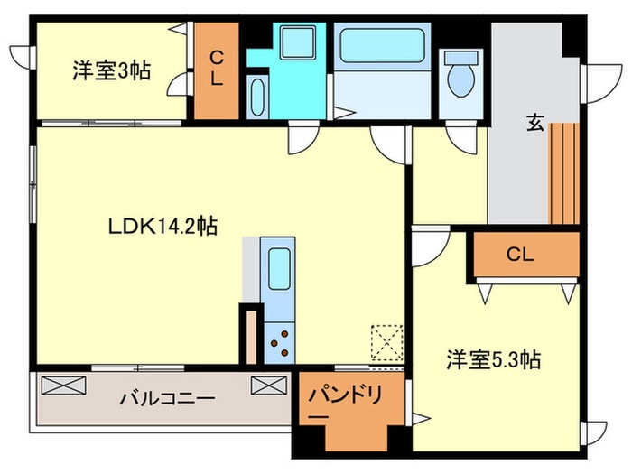 Ｌｅ　Ｂｏｎｈｅｕｒ大枝北町の物件間取画像