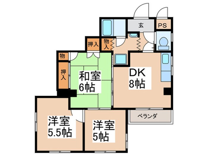 ツェルマットハイムの物件間取画像