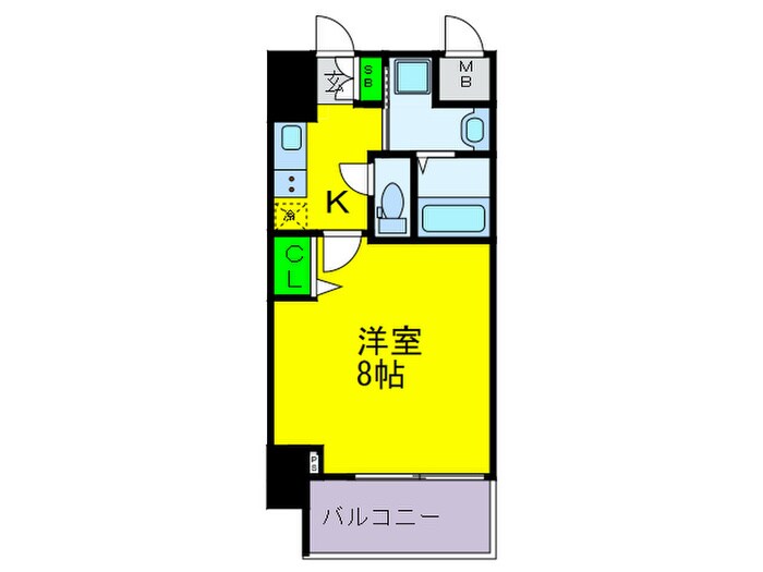 ﾚｼﾞｭｰﾙｱｯｼｭ天王寺舟橋(1207)の物件間取画像