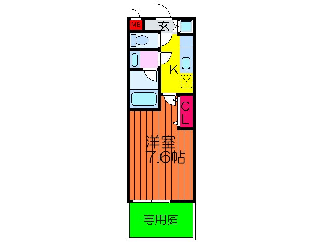 シャルム長尾の物件間取画像