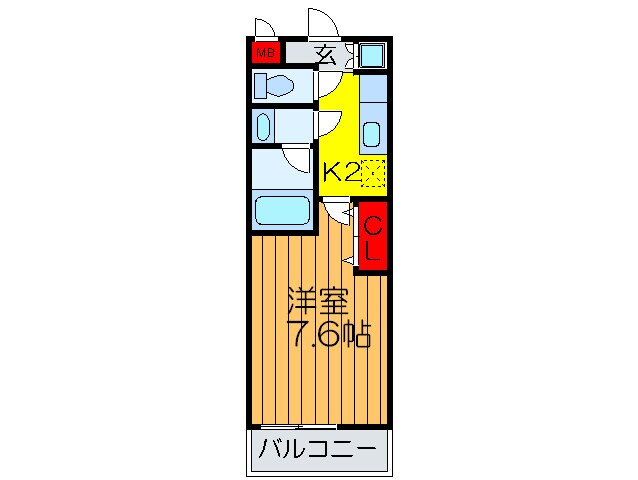 シャルム長尾の物件間取画像