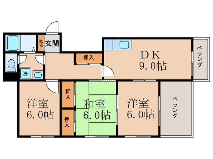 フジヤハイツの物件間取画像