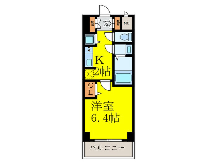 S-RESIDENCE江坂の物件間取画像