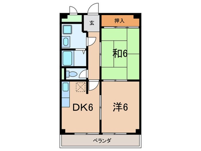 グランド－ル西岡本の物件間取画像