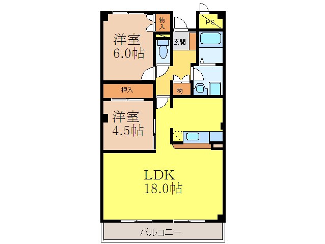 ディアパゾンの物件間取画像