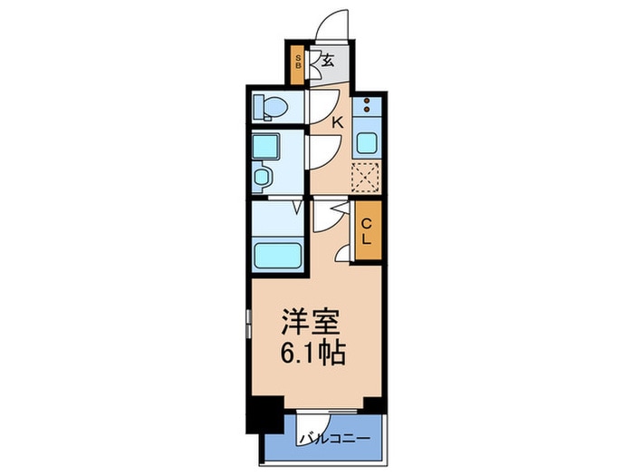 エスリードレジデンス大阪本町の物件間取画像