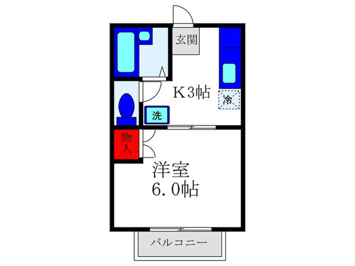 田中ﾊｲﾂの物件間取画像