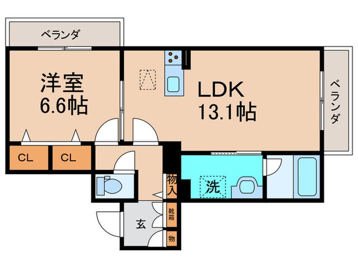 ミラーエステート　イーストビルの物件間取画像