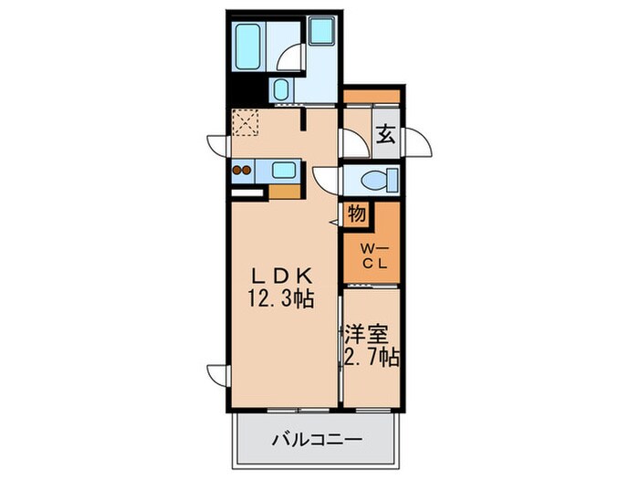 リノチェロンテ靭公園の物件間取画像