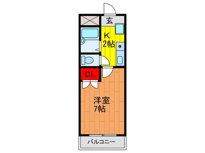 チェリ－ズマンションの物件間取画像