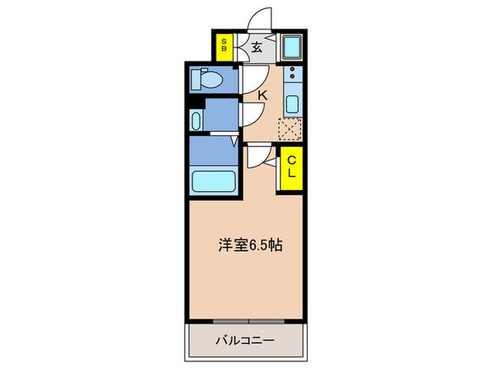 ｴｽﾘｰﾄﾞ神戸兵庫駅ﾐｯﾄﾞﾎﾟｰﾄの物件間取画像