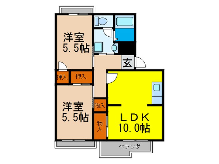 ｳﾞｨﾗ小寺の物件間取画像