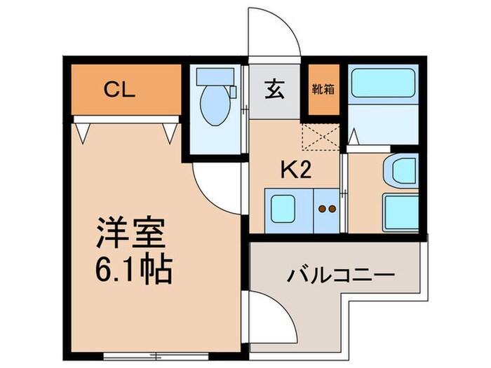 ALEGRIA姫島Ⅱの物件間取画像