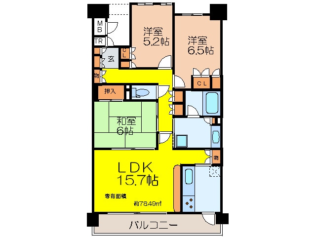 ジオ千里桃山台２番館(1005)の物件間取画像