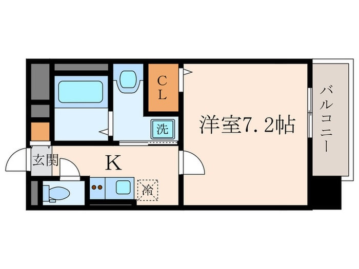 ｻﾑﾃｨ東難波ECLAT（１３０２）の物件間取画像